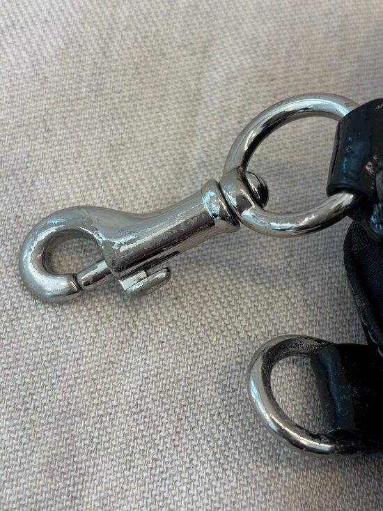 Coach Madison Sabrina Satchel - Leather and Canvas - Black - Picture 16 of 16